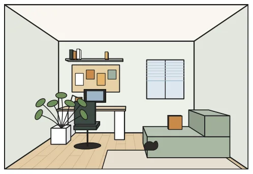 ภาพประกอบในเล่ม HOME STYLE · ROOM 04 — WORKSPACE ภาพที่ 1